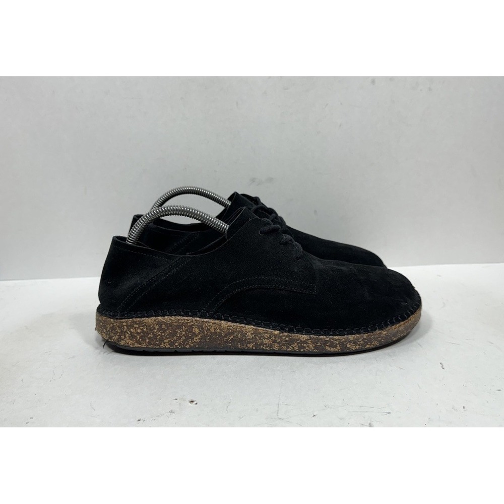 Birkenstock Gary Black Suede Leather Comfort Lace Up Shoes Womens Size 10 N / 41